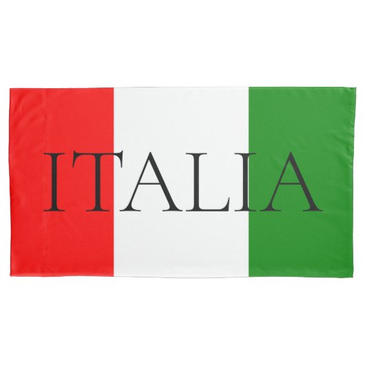 Housse D'oreillers Drapeau italien Grand serviette de plage ITALIA (devant)