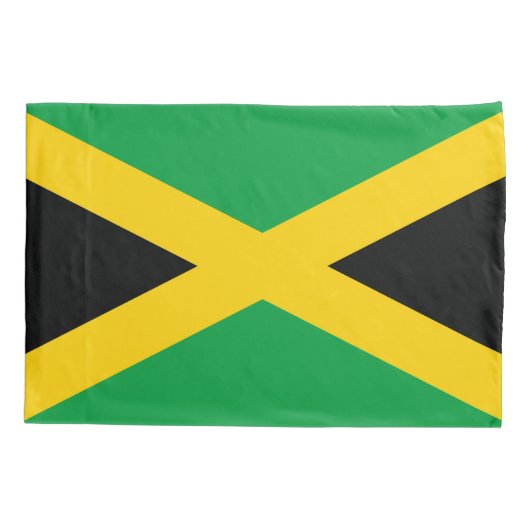 Housse D'oreillers Drapeau jamaïcain (Dos)