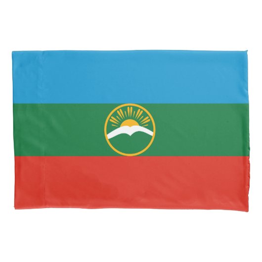 Housse D'oreillers Drapeau Karachay Cherkessia (devant)