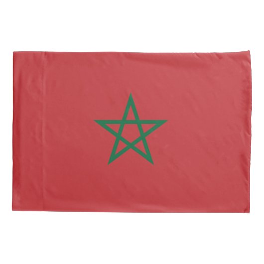 Housse D'oreillers Drapeau Maroc (Dos)