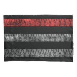 Housse D'oreillers Drapeau minuscule de pompier Red Line