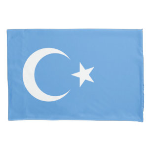 Housse D'oreillers Drapeau ouïghour du Turkestan oriental (Uyghurista