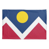 Housse D'oreillers Drapeau Patriotique simple oreiller de Denver (Dos)