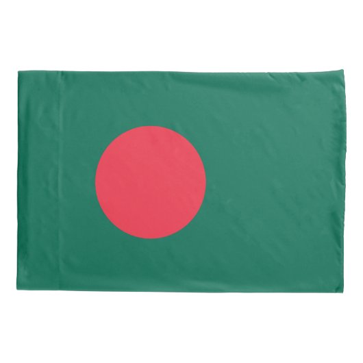 Housse D'oreillers Drapeau Patriotique simple oreiller du Bangladesh (Dos)