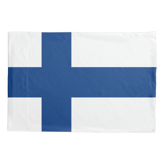 Housse D'oreillers Drapeau Patriotique Simple Pillowcase de Finlande (Dos)