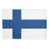 Housse D'oreillers Drapeau Patriotique Simple Pillowcase de Finlande (devant)