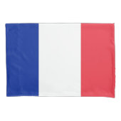 Housse D'oreillers Drapeau Patriotique Simple Pillowcase de France (devant)