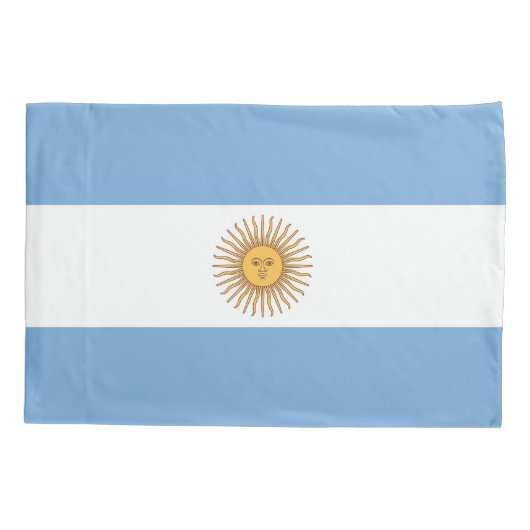 Housse D'oreillers Drapeau Patriotique Simple Pillowcase de l'Argenti (Dos)