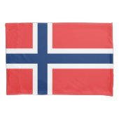 Housse D'oreillers Drapeau Patriotique Simple Pillowcase de Norvège (devant)