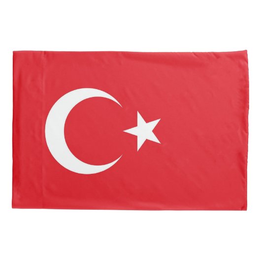 Housse D'oreillers Drapeau Patriotique Simple Pillowcase de Turquie (Dos)