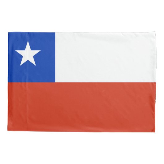 Housse D'oreillers Drapeau Patriotique Simple Pillowcase du Chili (Dos)