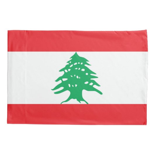 Housse D'oreillers Drapeau Patriotique Simple Pillowcase du Liban (Dos)