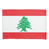 Housse D'oreillers Drapeau Patriotique Simple Pillowcase du Liban (devant)