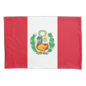 Housse D'oreillers Drapeau Patriotique simple Pillowcase du Pérou (devant)