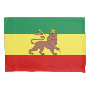 Housse D'oreillers Drapeau rastafarien (Rastafarianisme) (Rasta) Cous