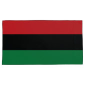 Housse D'oreillers Drapeau rouge, noir et vert (devant-Droit)