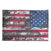 Housse D'oreillers Drapeau rustique américain (Dos)