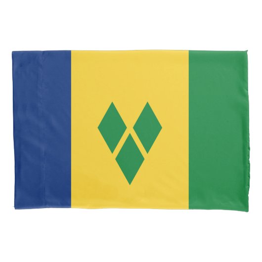 Housse D'oreillers Drapeau Saint-Vincent (devant)