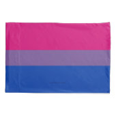 Housse D'oreillers Drapeau SlipperyJoe's Bisexual Pride lavande-rose (Dos)