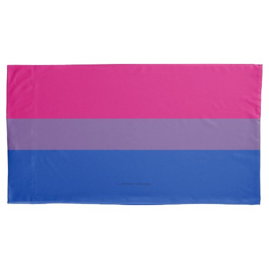 Housse D'oreillers Drapeau SlipperyJoe's Bisexual Pride lavande-rose (devant)
