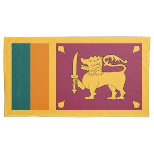 Housse D'oreillers Drapeau Sri Lanka