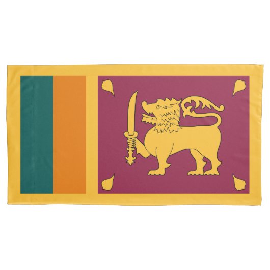 Housse D'oreillers Drapeau Sri Lanka (devant)