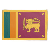 Housse D'oreillers Drapeau Sri Lanka (Dos)