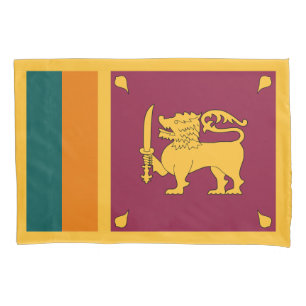 Housse D'oreillers Drapeau Sri Lanka