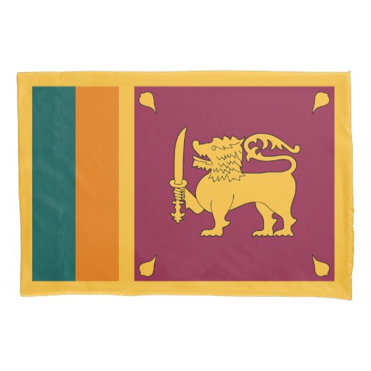 Housse D'oreillers Drapeau Sri Lanka (devant)