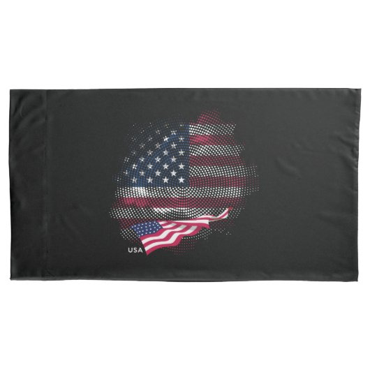 Housse D'oreillers Drapeau USA (devant)
