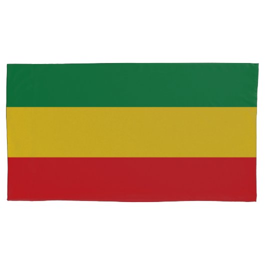 Housse D'oreillers Drapeau vert, or (jaune) et rouge (devant-gauche)
