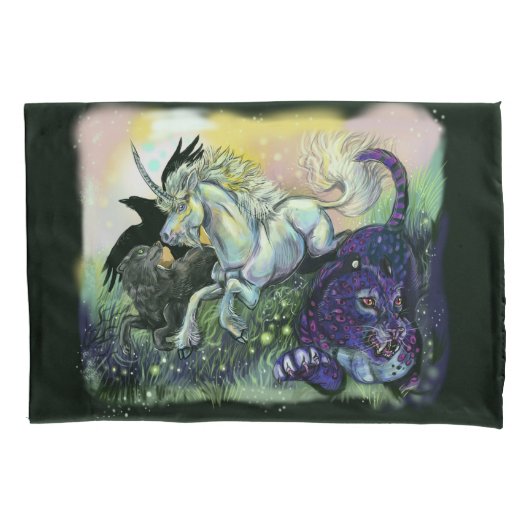 Housse D'oreillers Dream Gaurdians with E. Dickinson Poem (devant)