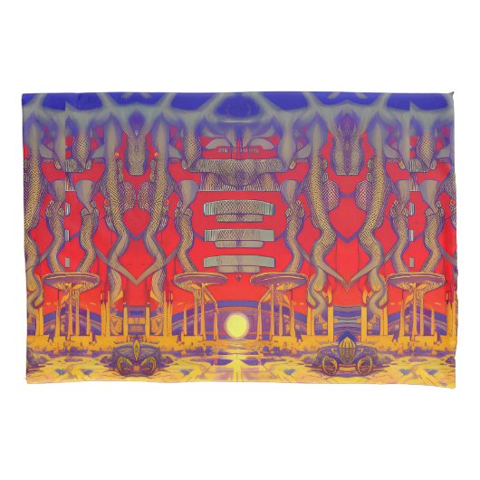 Housse D'oreillers Dreamland psychédélique (devant)