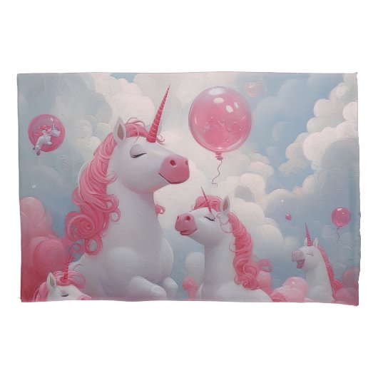 Housse D'oreillers Dreamscape Unicorn enchantée (devant)