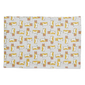 Housse D'oreillers Drôle Cartoon Corgi Motif (Dos)
