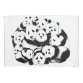 Housse D'oreillers Drôle Coque Coussin Panda (devant)