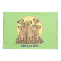 Drôle dessin de la famille meerkat