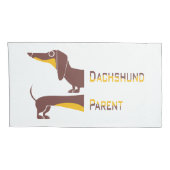 Housse D'oreillers Drôle mignon dachshund pour parent chien long (Dos-Droit)