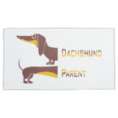 Housse D'oreillers Drôle mignon dachshund pour parent chien long (devant-Droit)