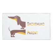 Housse D'oreillers Drôle mignon dachshund pour parent chien long (Dos-gauche)