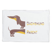 Housse D'oreillers Drôle mignon dachshund pour parent chien long (Dos)