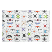 Housse D'oreillers Drone volant (Dos-gauche)