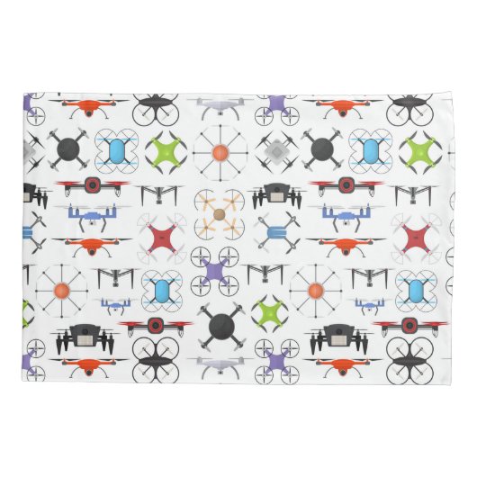 Housse D'oreillers Drone volant (Dos-gauche)