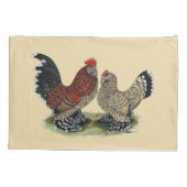 Housse D'oreillers D'Uccle Bantams : Mille Fleur (Dos)