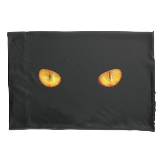 Housse D'oreillers Dur regard de Golden Bombay Cat Eyes (devant)