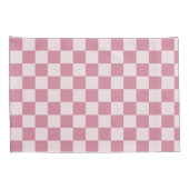 Housse D'oreillers Dusty rose checkerboard pattern (Dos-Droit)