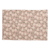 Housse D'oreillers Dusty Rose White Modern Farmhouse Daisy Pattern (Dos)