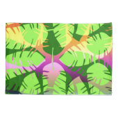 HOUSSE D'OREILLERS DUVET FEUILLE DE BANANE ABSTRAITE BOTANIQUE (Dos)