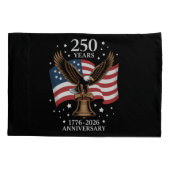 Housse D'oreillers Eagle and Flag 250 Years of America 1776-2026 (Dos)