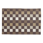 Housse D'oreillers Earthy minerals checkerboard pattern (Dos-gauche)